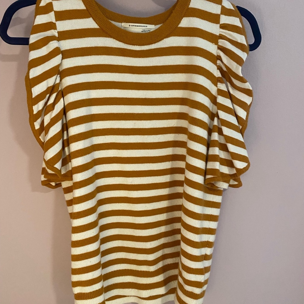 Anthropologie striped sweater shirt size small